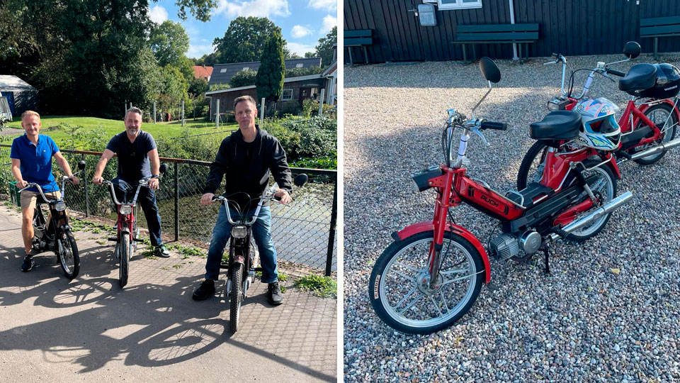 Puch maxi P&K knallertudlejning 1 dag med styrthjelm og fuld tank i Kalundborg